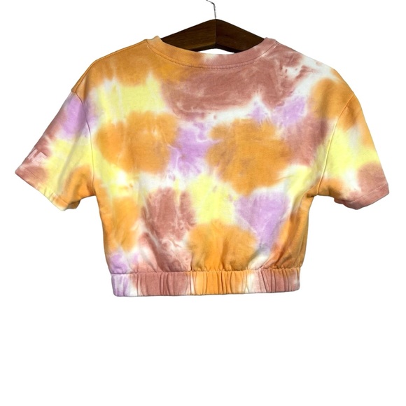 Disney Minnie Mouse Tie Dye Crop Short Sleeve Embroidered Size M - Picture 4 of 11